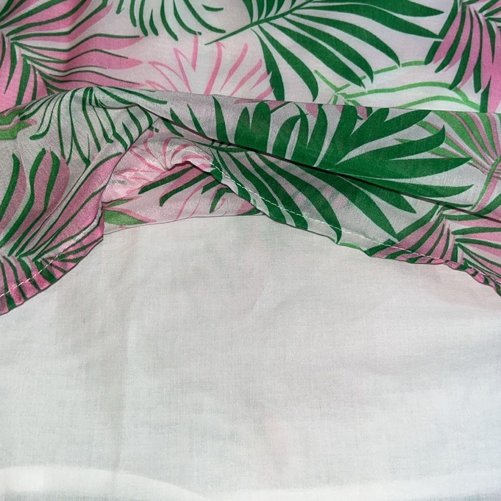 NWT Pink and Green Summer Blouse - Picture 6 of 6